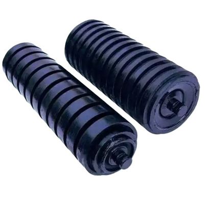 Accessori per nastri trasportatori di miniera Rubber Impact Idler Roller Shock Absorbing